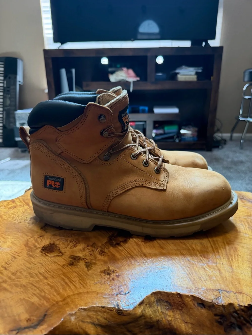 Timberland PRO Pit Boss 14M Soft Toe EH Wheat Work Boots ASTM F2892